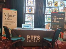 PTFS Europe stand at Cilip LMS Showcase 01.05.2024